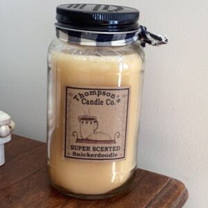 Thompson's Candle Co. Super Scented Snickerdoodle Large 24oz Mason Jar candle